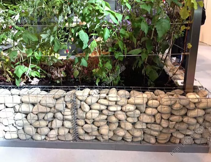 Welded Gabion Basket used as landscaping