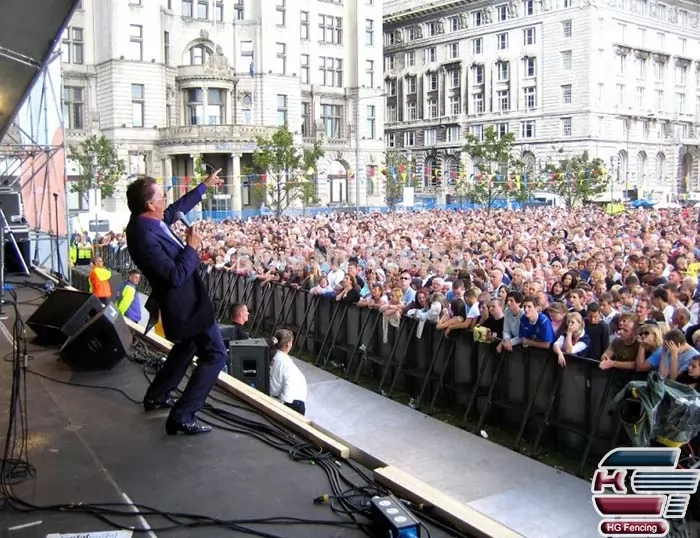 Aluminum Stage Barrier used for speech meeting
